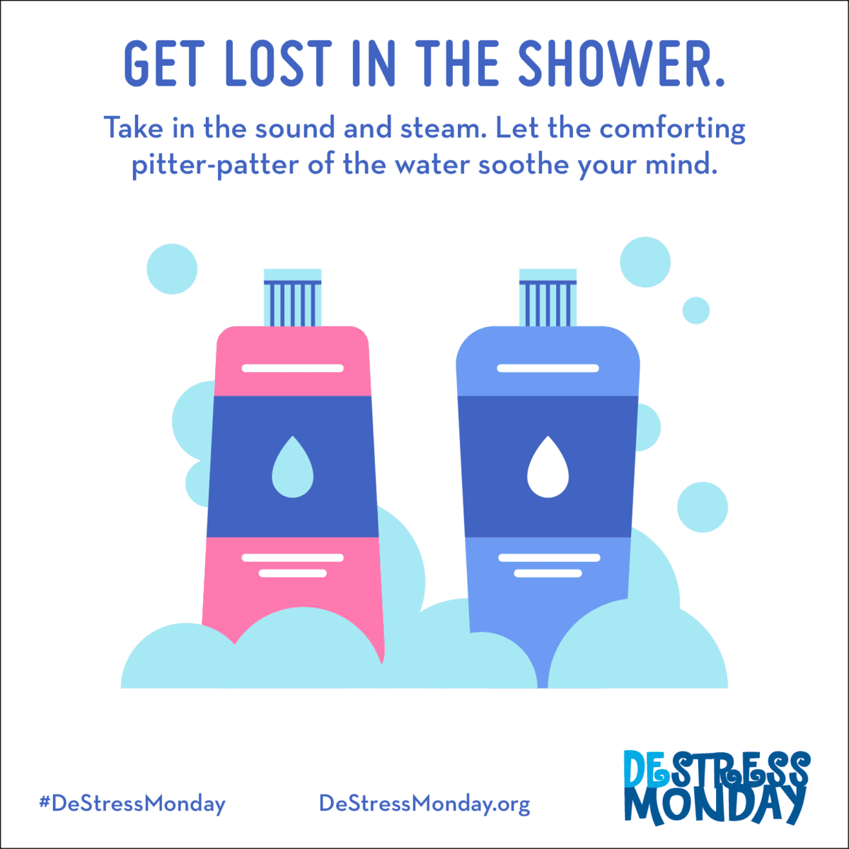 Wake Up Monday with Mindful Showering DeStress Monday