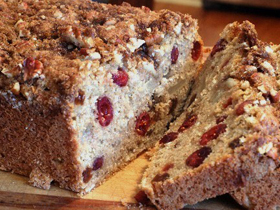 apple cranberry oatmeal bread