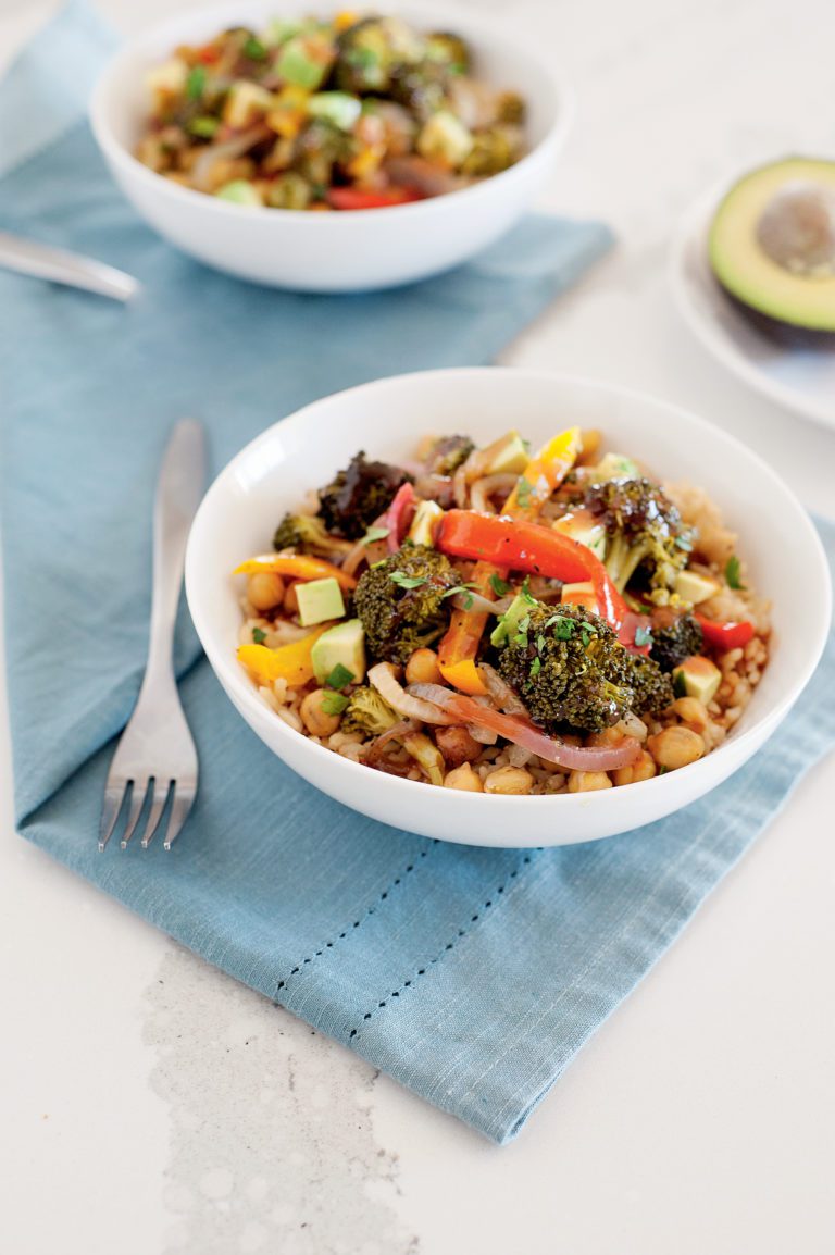 BBQ Chickpea Veggie Bowls Meatless Monday