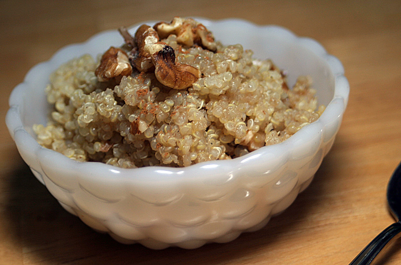Walnut Cinnamon Quinoa Meatless Monday