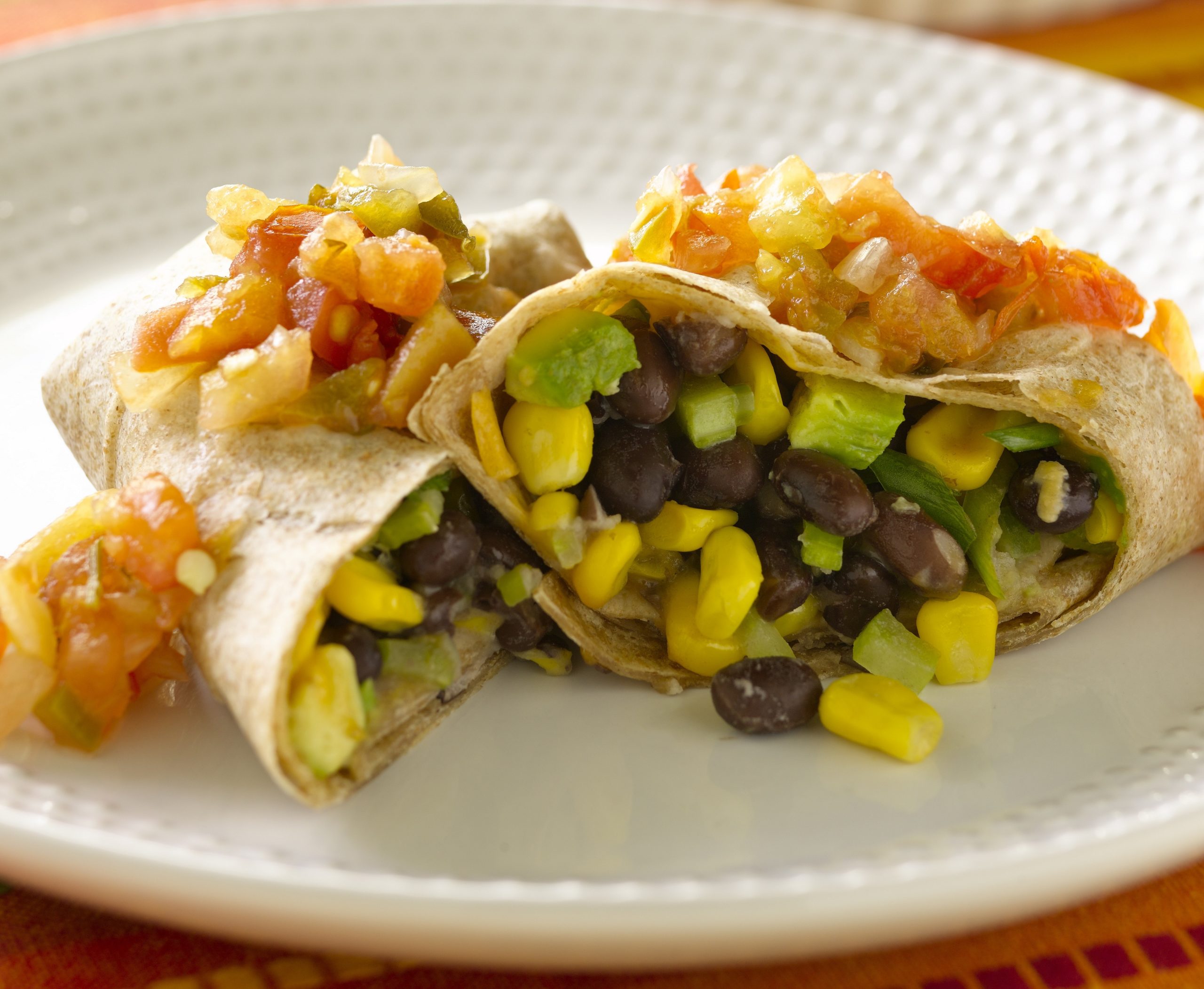 Corn and Black Bean Burritos Meatless Monday