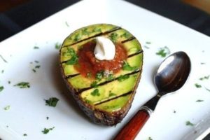 grilled avocado with salsa