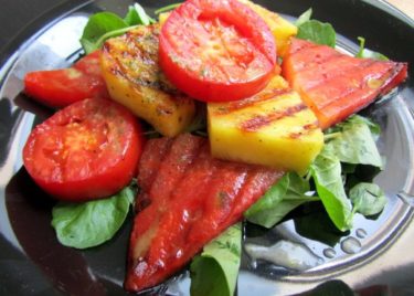 grilled pineapple watermelon salad