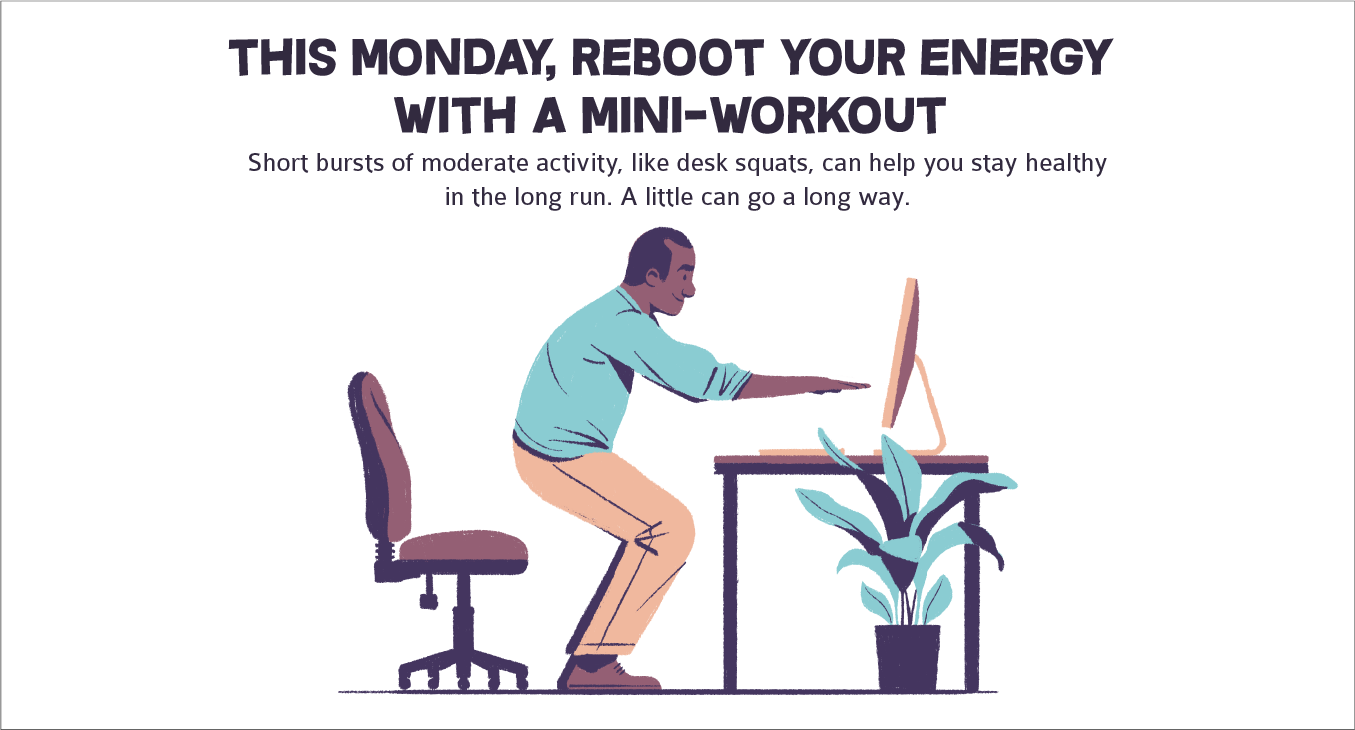 MiniWorkouts Little Ways to Make Big Changes on Monday The Monday
