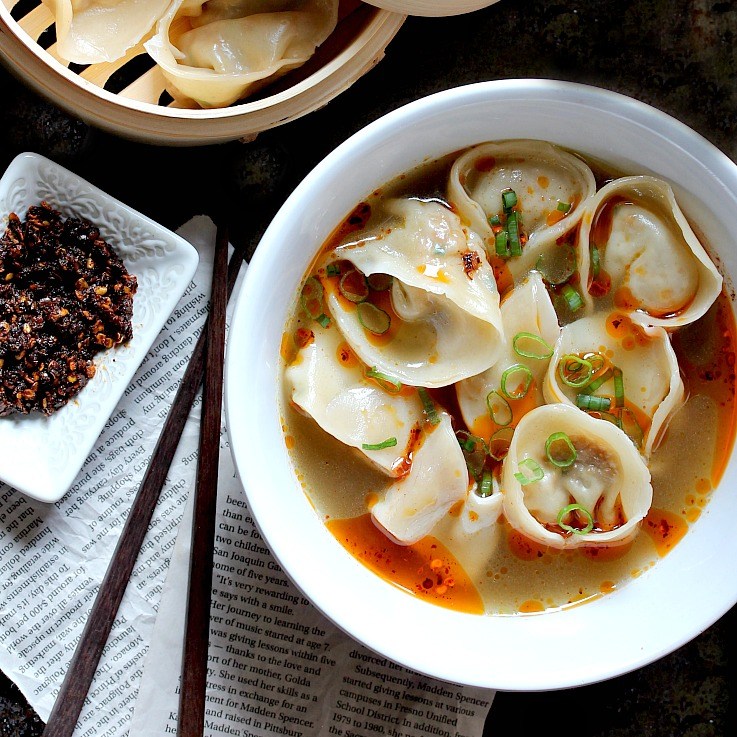 Wonton Soup Meatless Monday