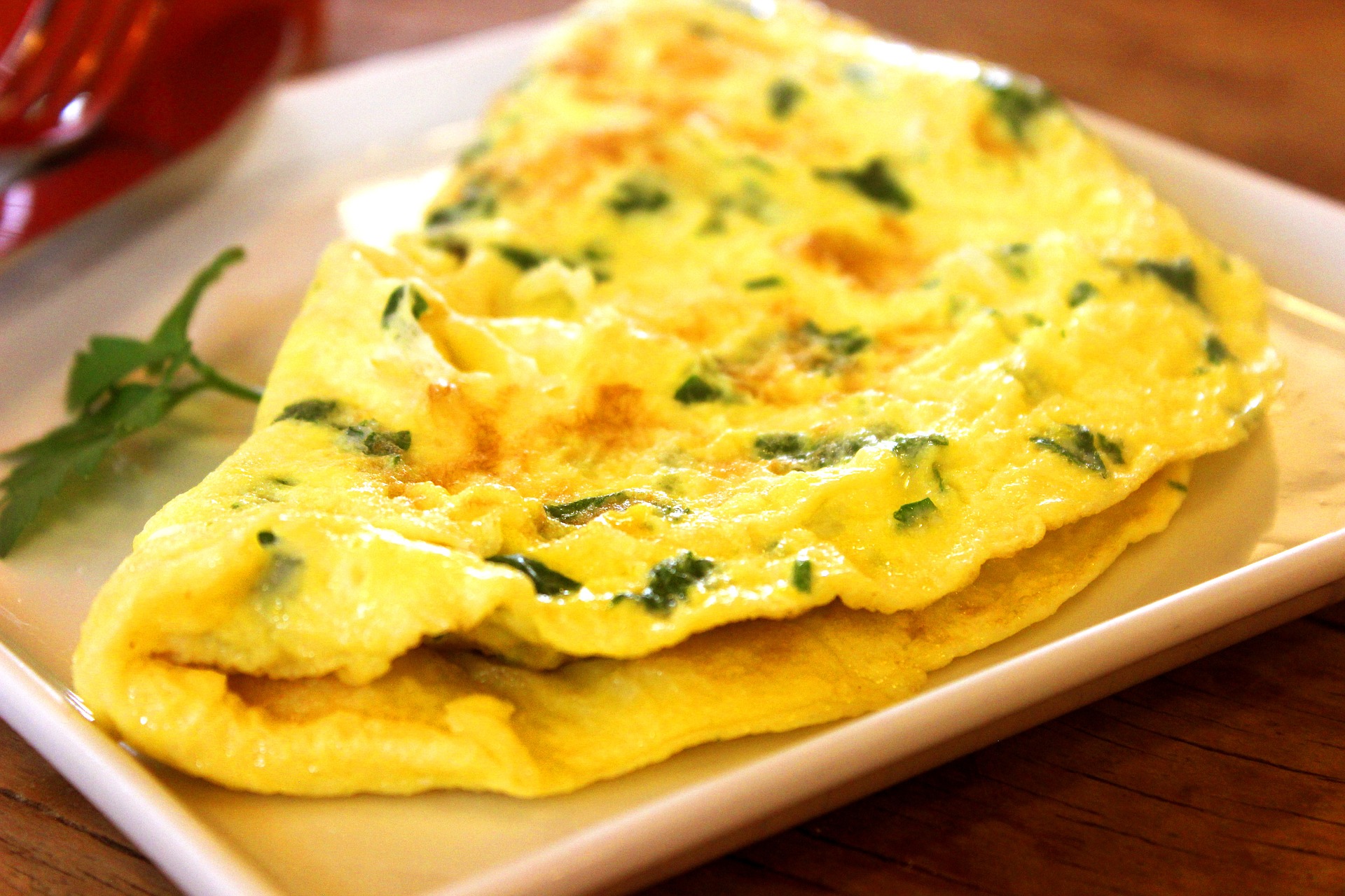 herb and cheese omlette