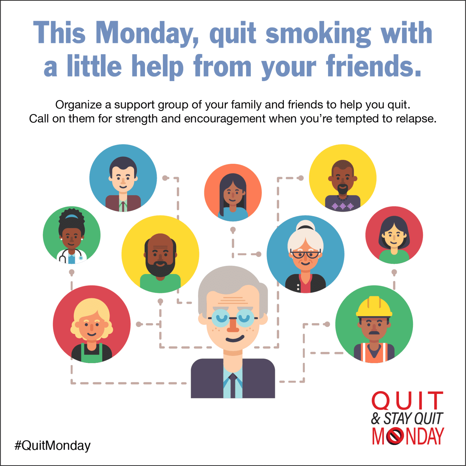Establish Your Smoking Support System This Monday Quit Monday