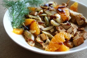 roasted fennel with tofu