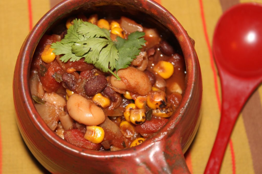Slow Cooker Corn Chili Meatless Monday