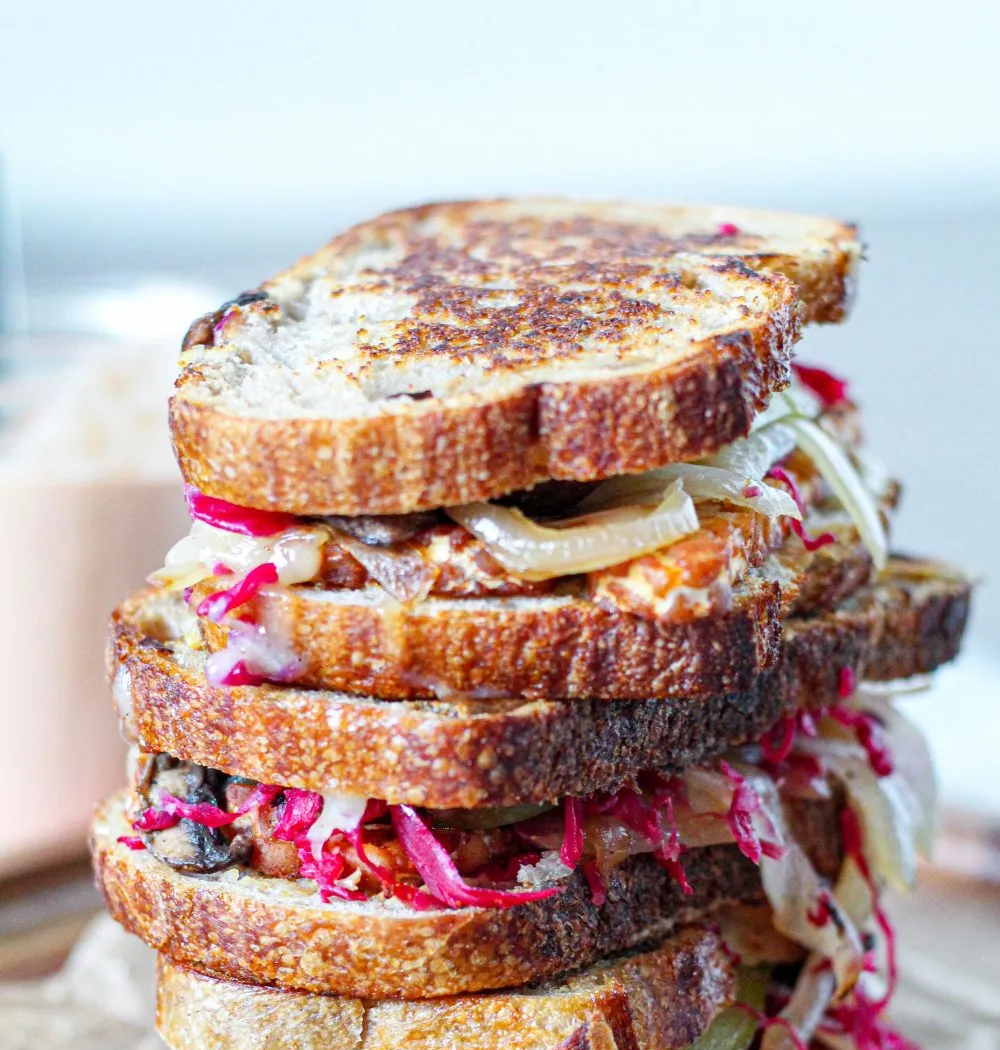 Tempeh Reuben Sandwiches Meatless Monday