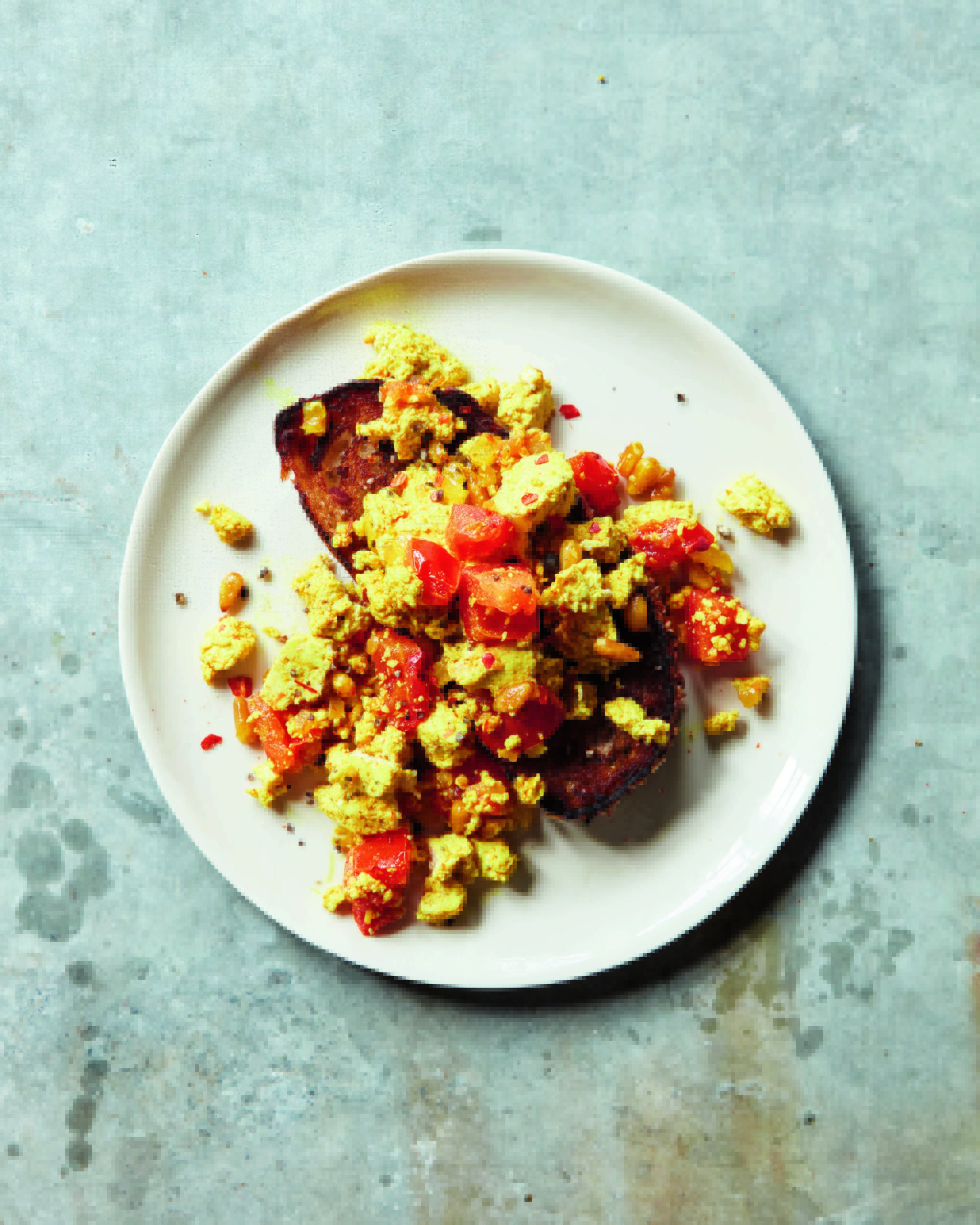 Tomato Tofu Scramble Meatless Monday