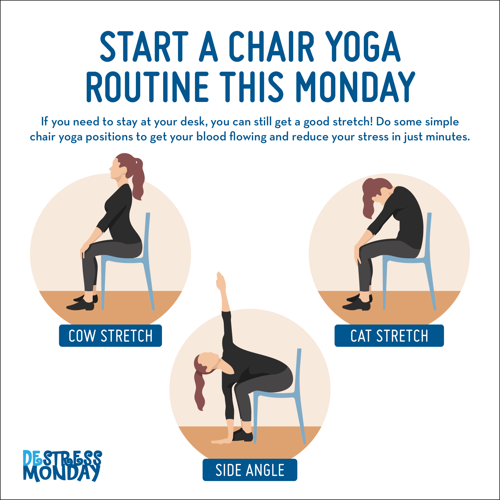 DeStress from Your Desk this Monday with Chair Yoga