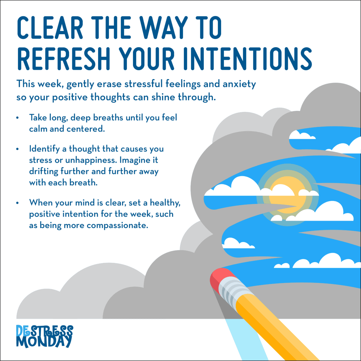 Setting Healthy Intentions for the Week with DeStress Monday