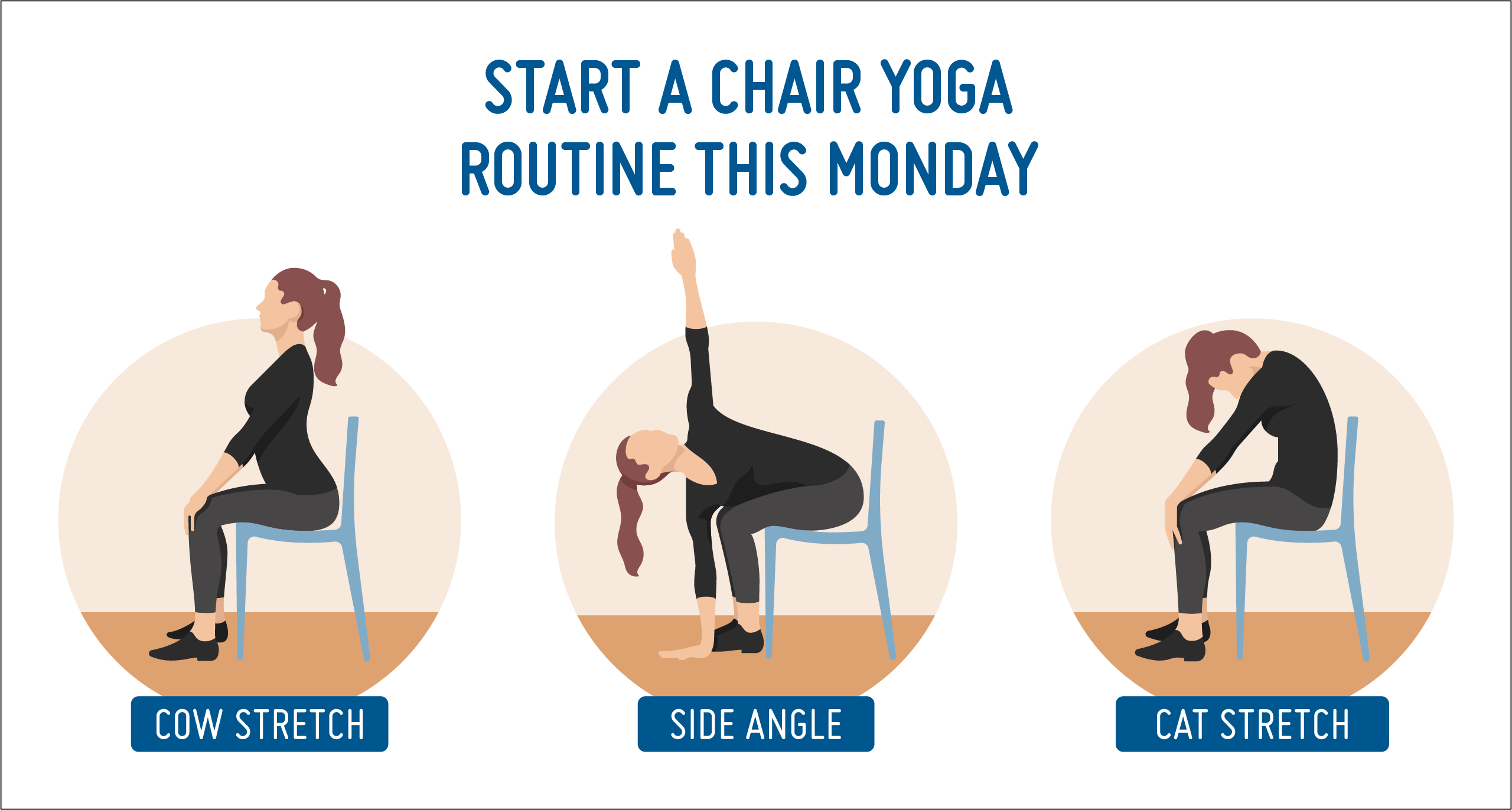 Desk this Monday with Chair Yoga