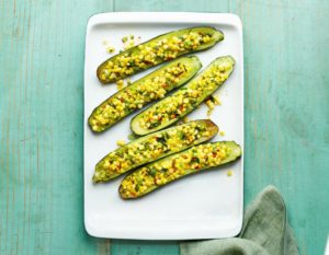corn zucchini boats