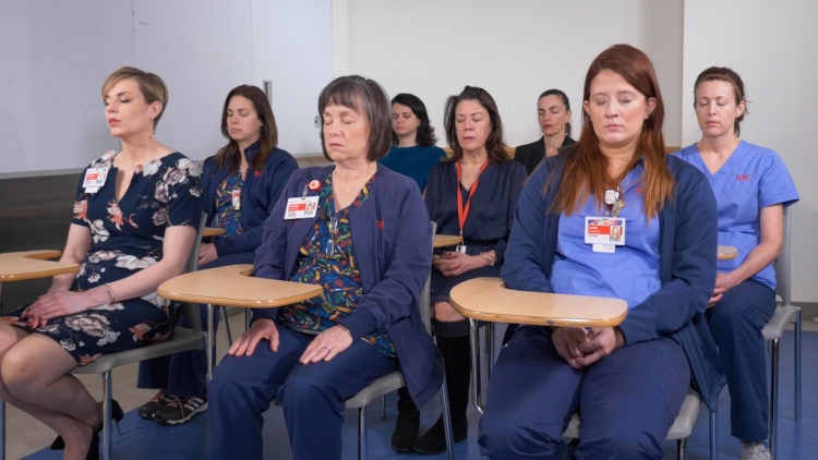 Nurses Meditating