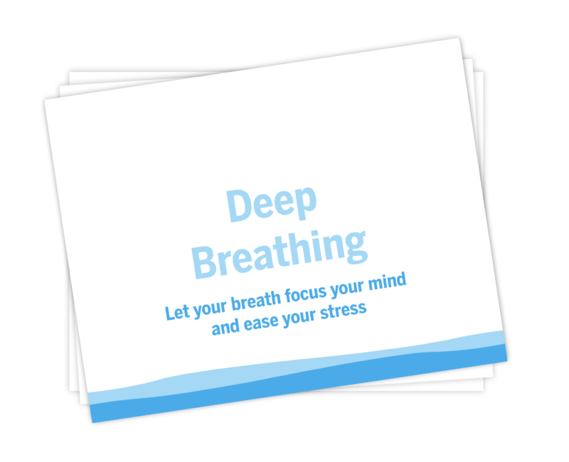Deep breathing for heart health and to reduce stress for DeStress Monday