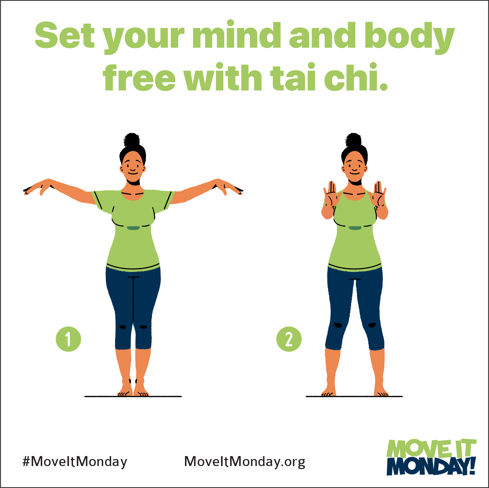 Exercise the body and mind with tai chi