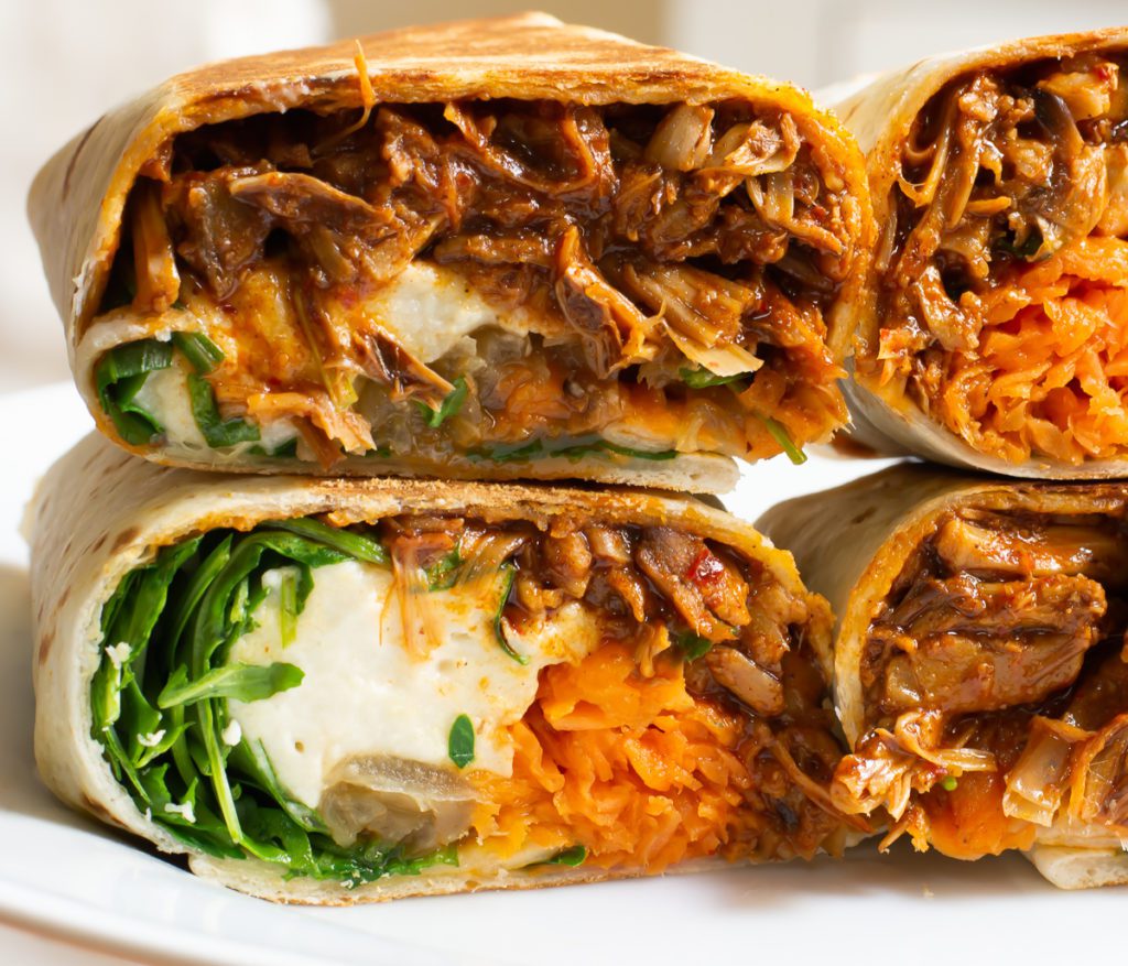 Meaty Spiced Jackfruit Burritos Meatless Monday