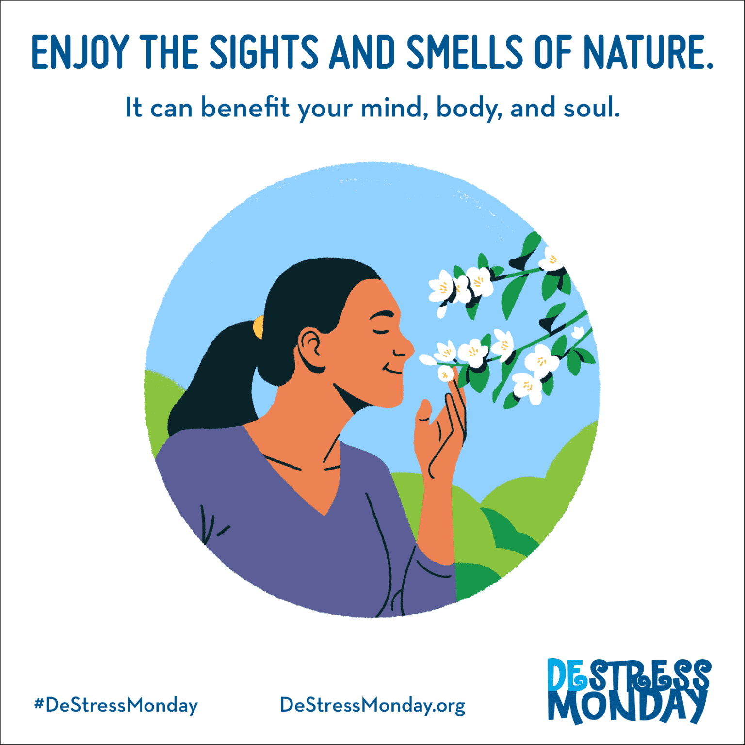 Get lost in the sights and smells of nature