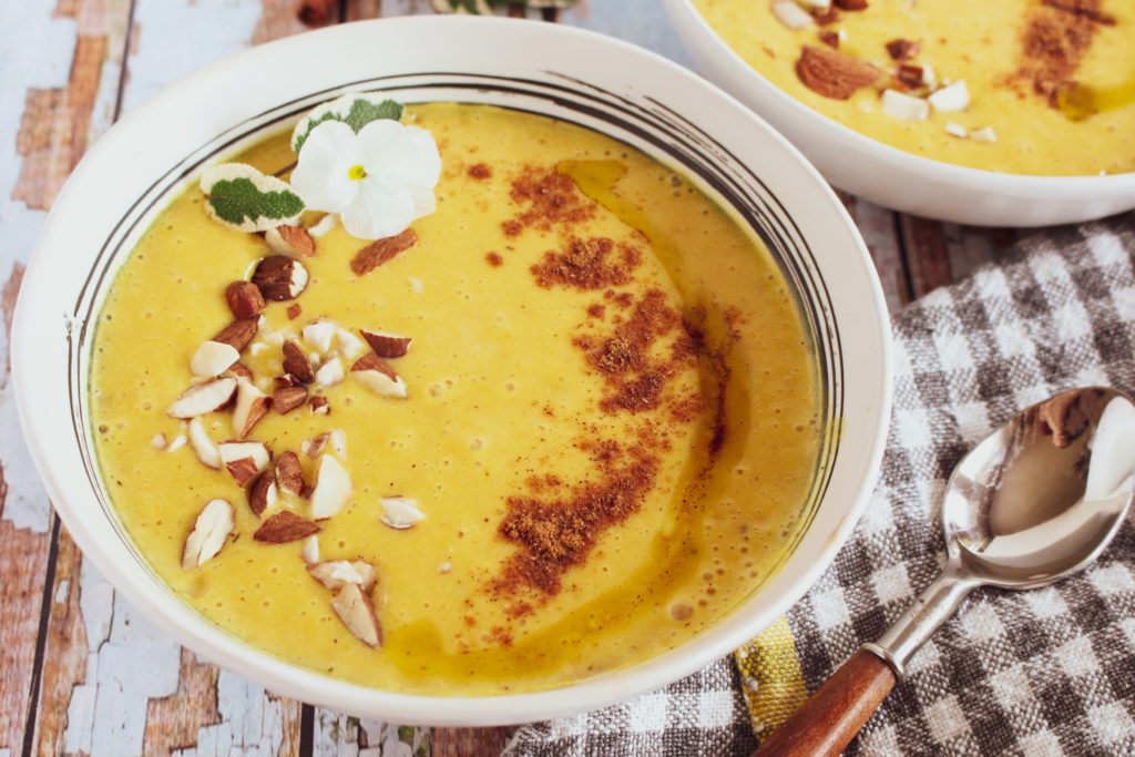 Delicata Squash Soup with Chinese 5 Spice - Meatless Monday