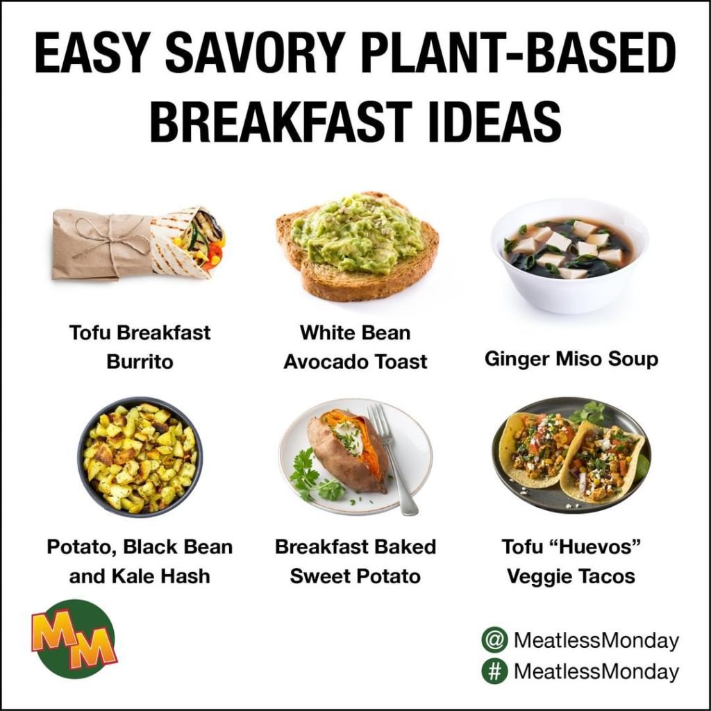 Easy Savory PlantBased Breakfast Ideas Meatless Monday