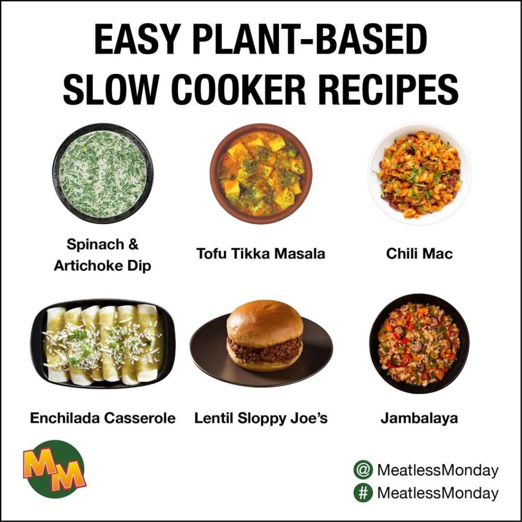 Easy PlantBased Slow Cooker Recipes Meatless Monday
