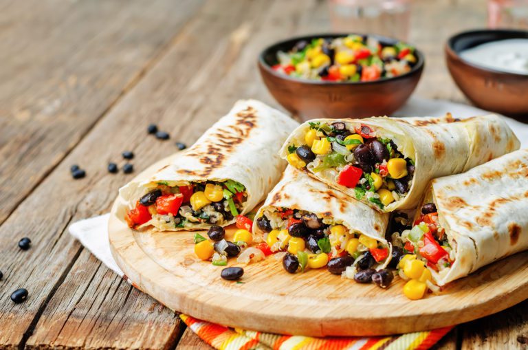 Easy TexMex Burrito Meatless Monday