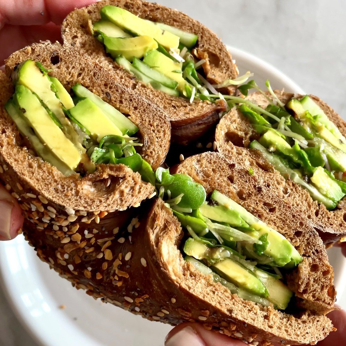 Stuff-by-Color Bagel Sandwich 