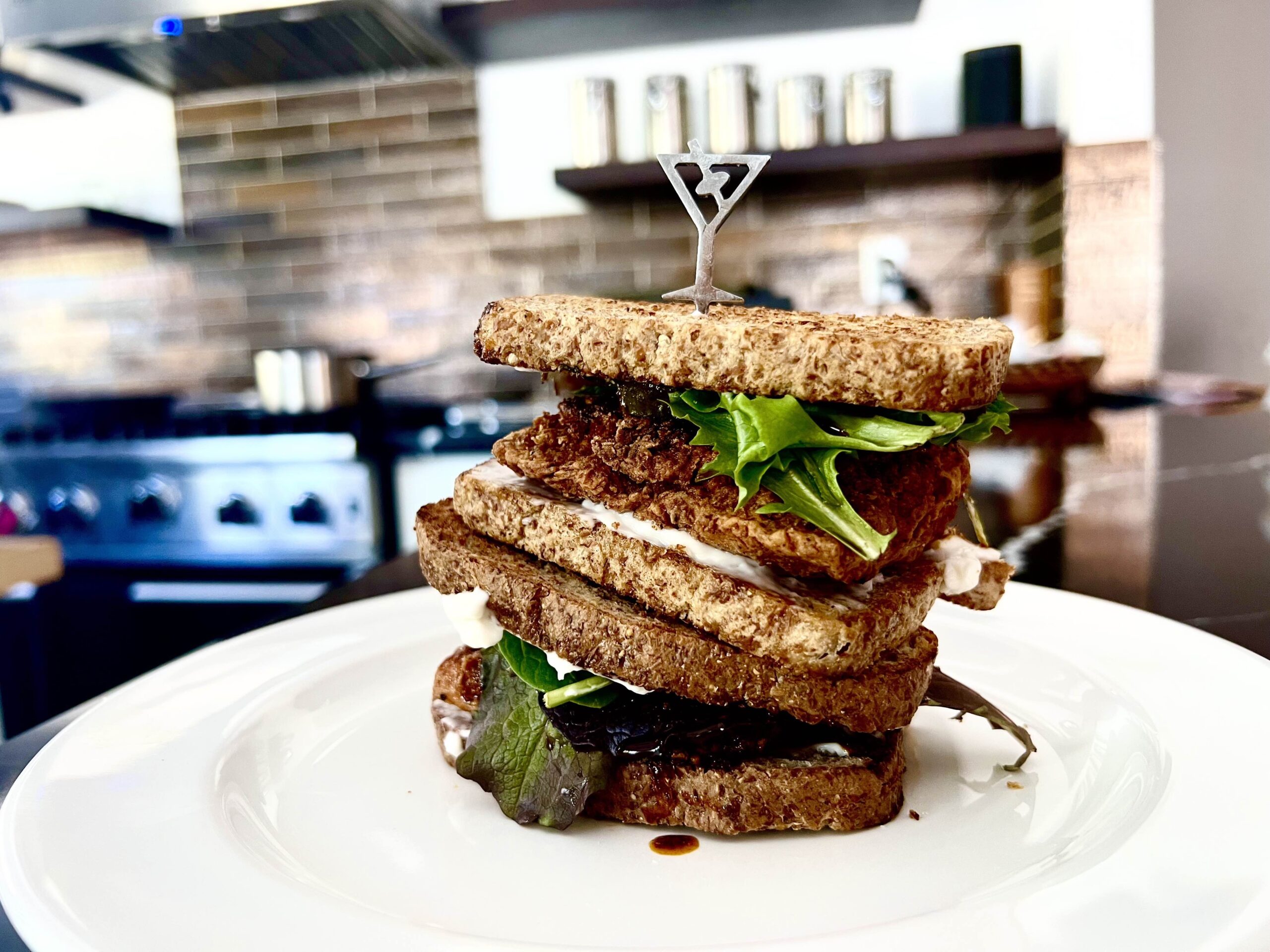Vegan Hot Chick’n Tempeh Sandwich - Meatless Monday