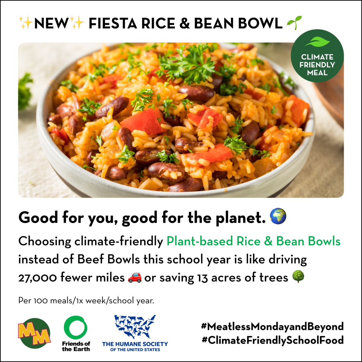 Fiesta Rice & Bean Bowl Meatless Monday