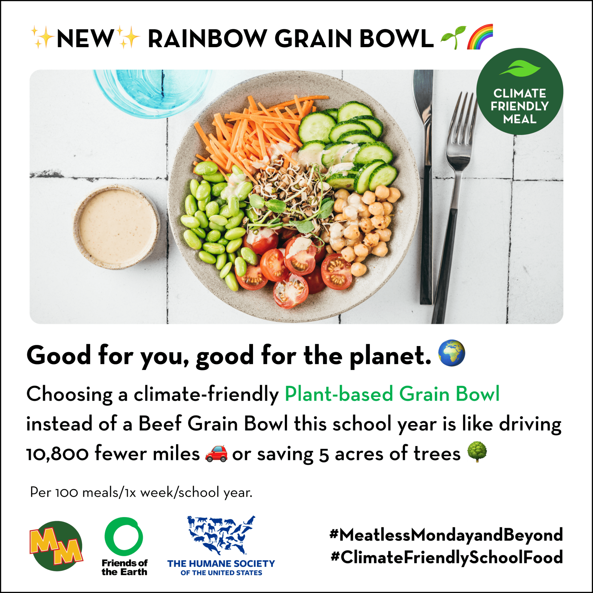 Rainbow Grain Bowl Meatless Monday